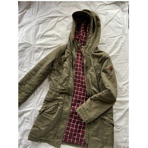 Hollister Plaid Hooded Jacket